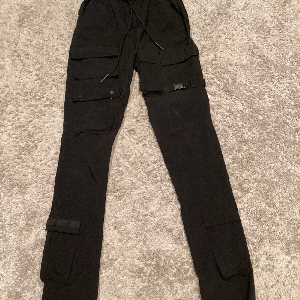 Fashion Nova Black Cargo Pants